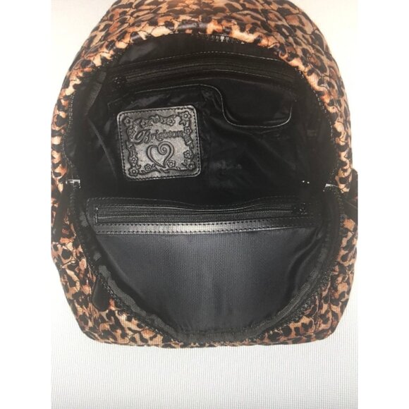 Brighton Heart to Heart  Kingston Leopard quilted Backpack NWT $325 main image 5